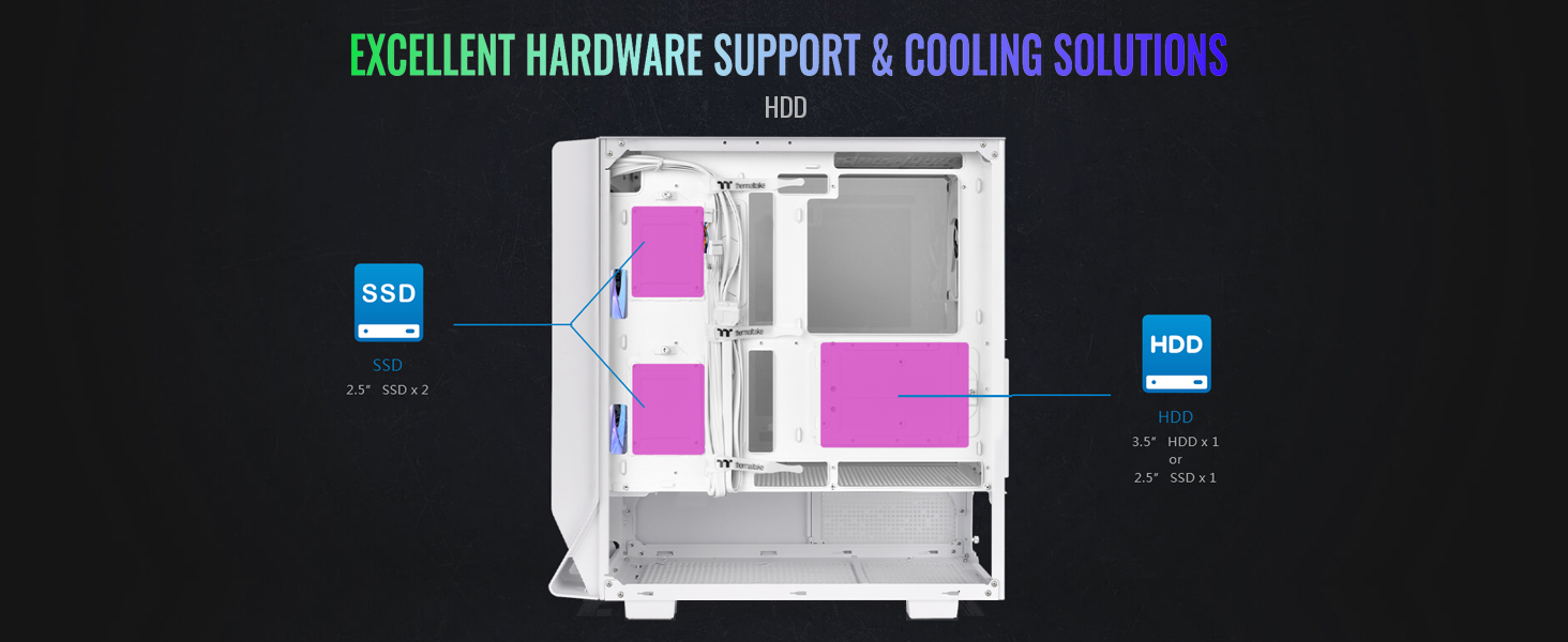 Thermaltake Ceres 330 TG ARGB Mid Tower E-ATX Case